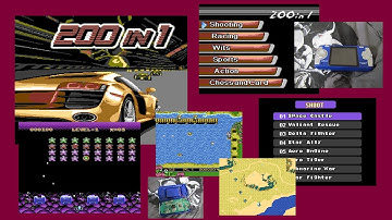 [MAME] LexiBook Cyber Console Center 200-in-1 (JL2050) (some games, brief gameplay)