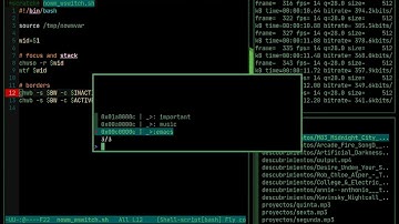 [ ! wm ] xterm + fzf as a launcher....