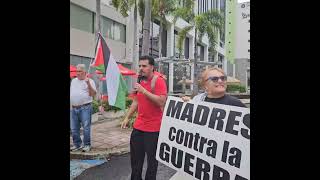 Cristian Mayans del Mov. estudiantil de la UPR habla en Solidaridad con Palestina