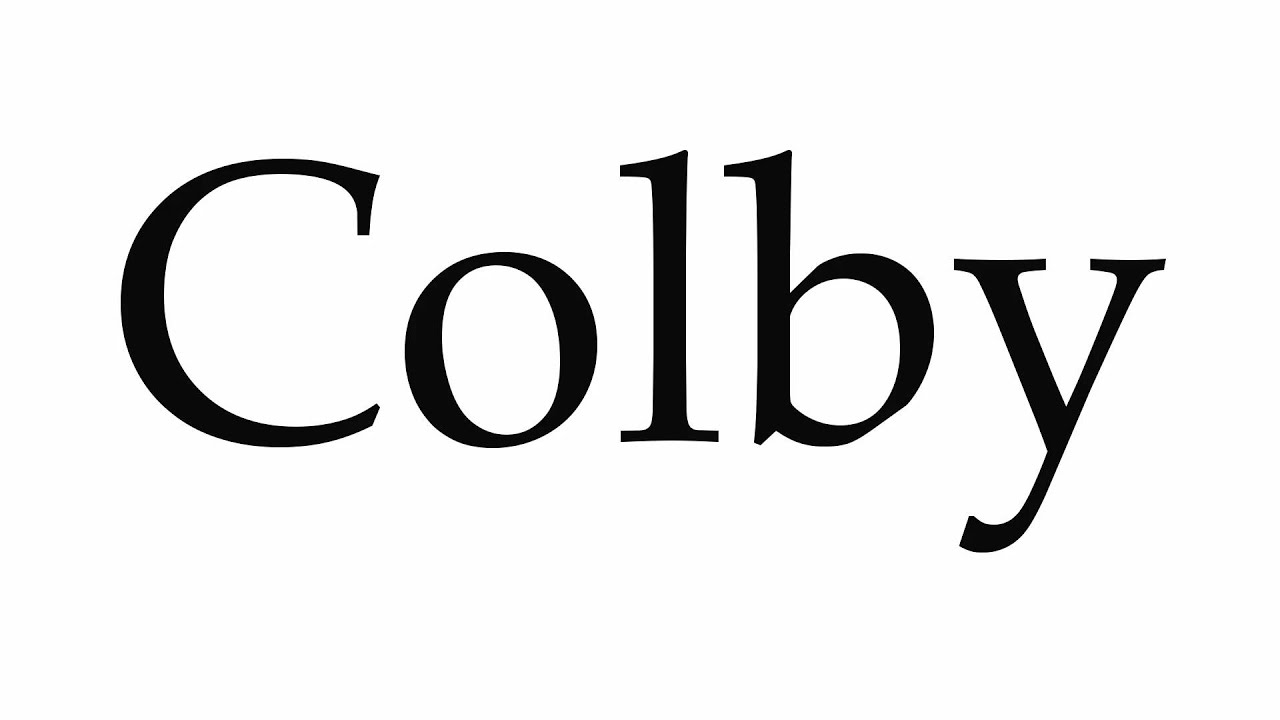 How to Pronounce Colby YouTube