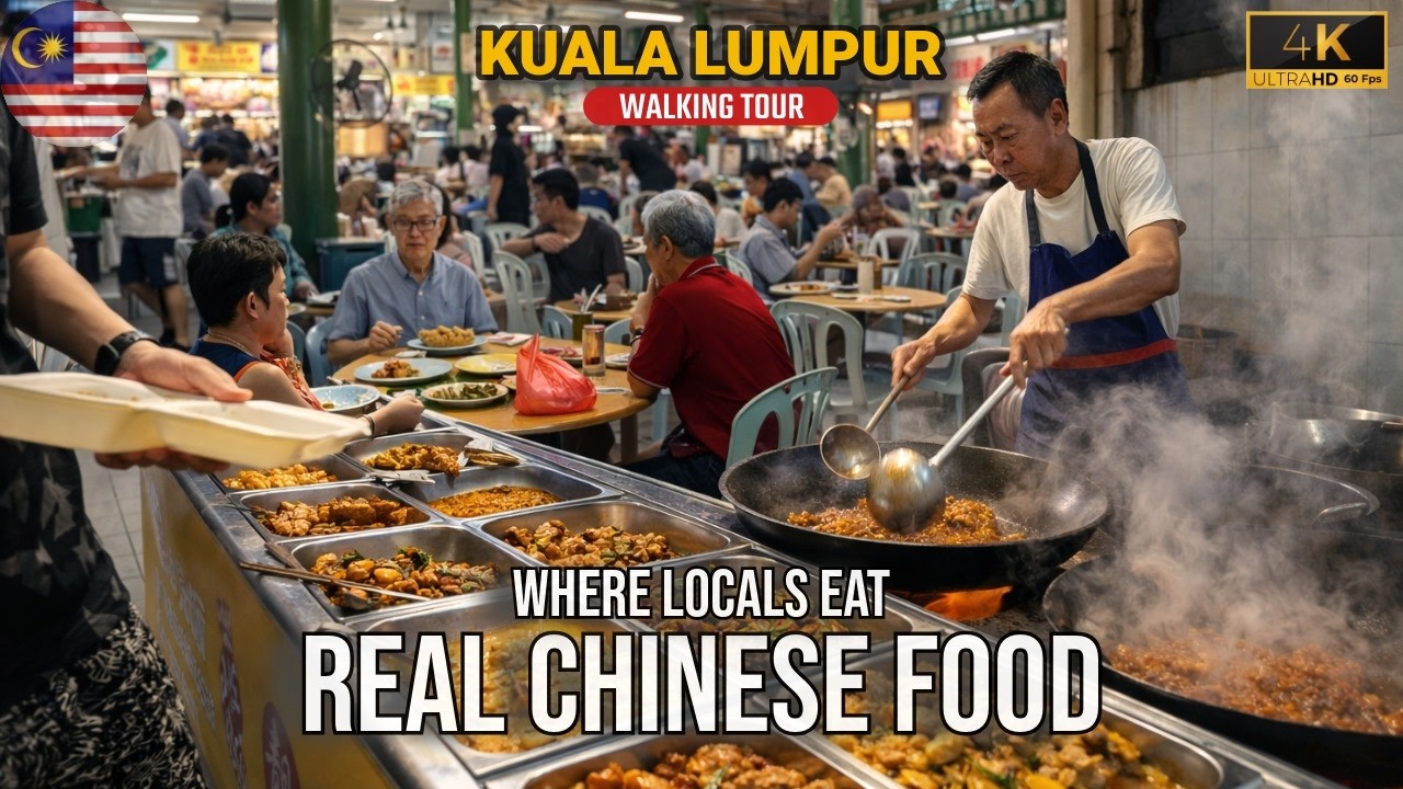 🇲🇾 Authentic Cantonese Food in Kuala Lumpur Chinatown 🇲🇾 Where Locals Eat | Walking Tour 4K HDR