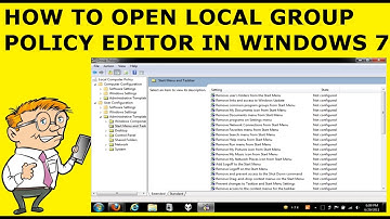 How To Open Local Group Policy Editor (gpedit msc) On Windows 7