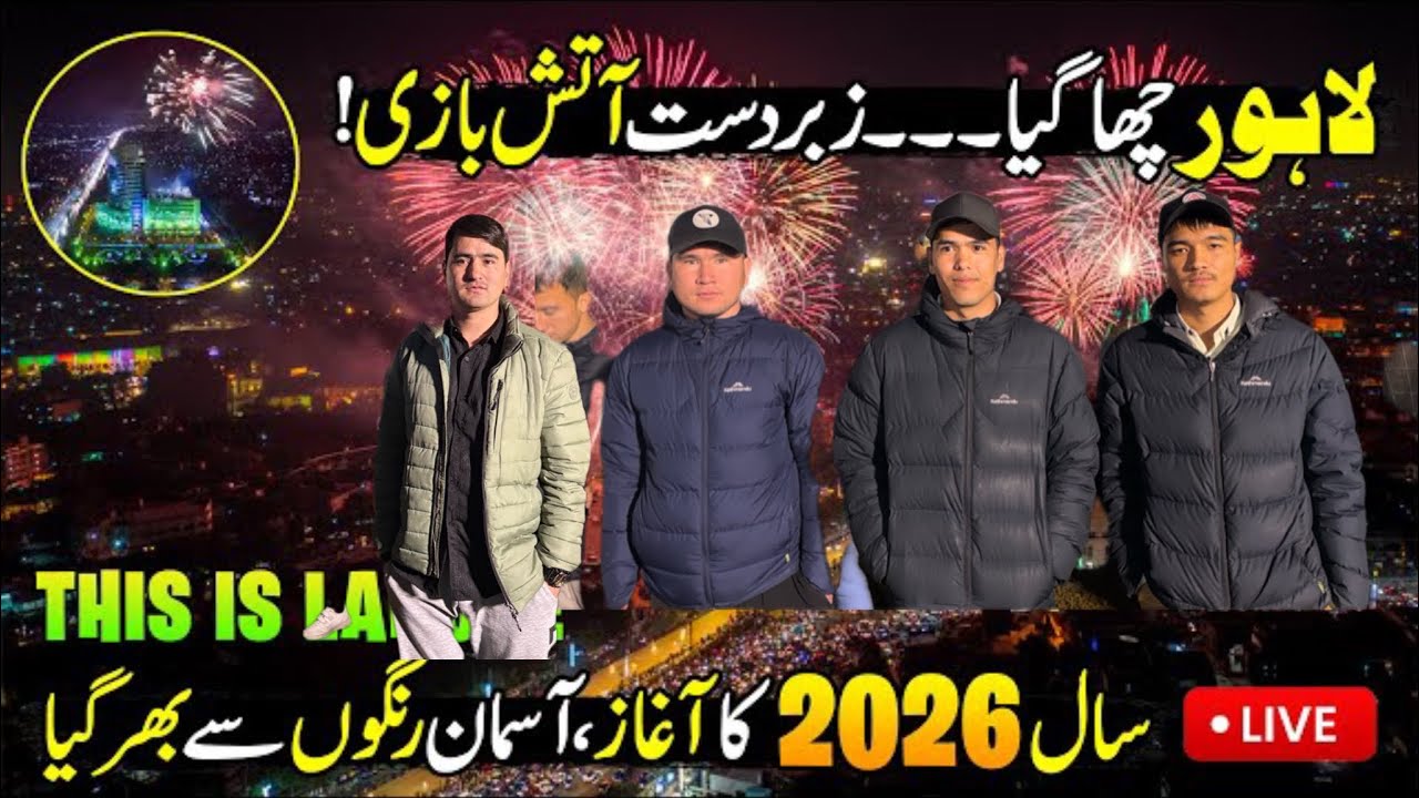 January 1, 2026 happy new year liberty chowk lahor 