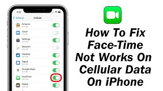 How To Fix Face Time Not Works On Cellular Data On iPhone ! How To Fix Facetime Only Works On Wi Fi Not Cellular Data On Iphone