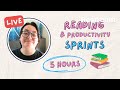 Live Productivity and Reading Sprints | 5 Hours of Sprints (Body Doubling)