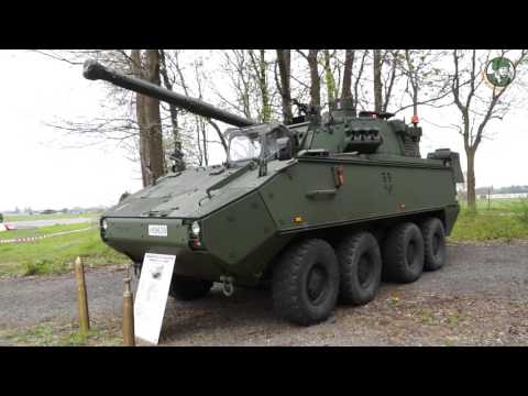 Technical review Piranha IIIC 8x8 armoured vehicle Belgian army Belgium DF30 DF90 ARV IFV