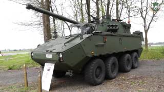 Technical review Piranha IIIC 8x8 armoured vehicle Belgian army Belgium DF30 DF90 ARV IFV