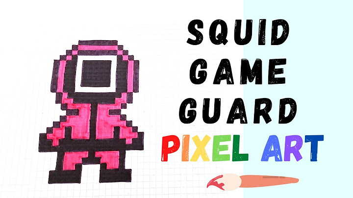 How to Draw a SQUID GAME GUARD! - Hand Drawn Pixel Art