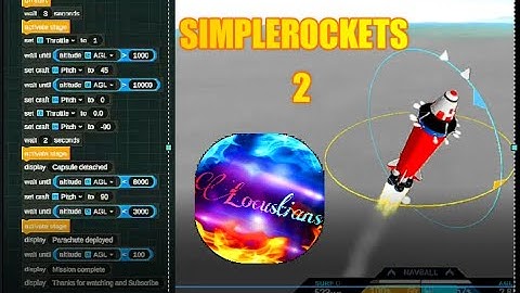 Trying to fly my Spacecraft by coding l Simplerockets 2 l Vizzy l