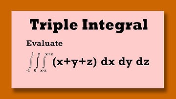 TRIPLE INTEGRAL: Evaluate ∫∫∫(x+y+z)dxdydz