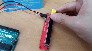 Arduino Uno 로 Slide Sensor 를 사용해서 슬라이드 위치에 따른 출력값 변화 확인해 보기