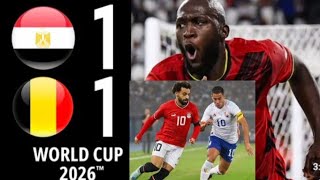 Belgium vs Egypt 1-1 full Highlights | Dramatic World Cup #worldcup2026 #footballhighlights #belgium