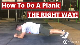 How To Do A Plank (the right way)