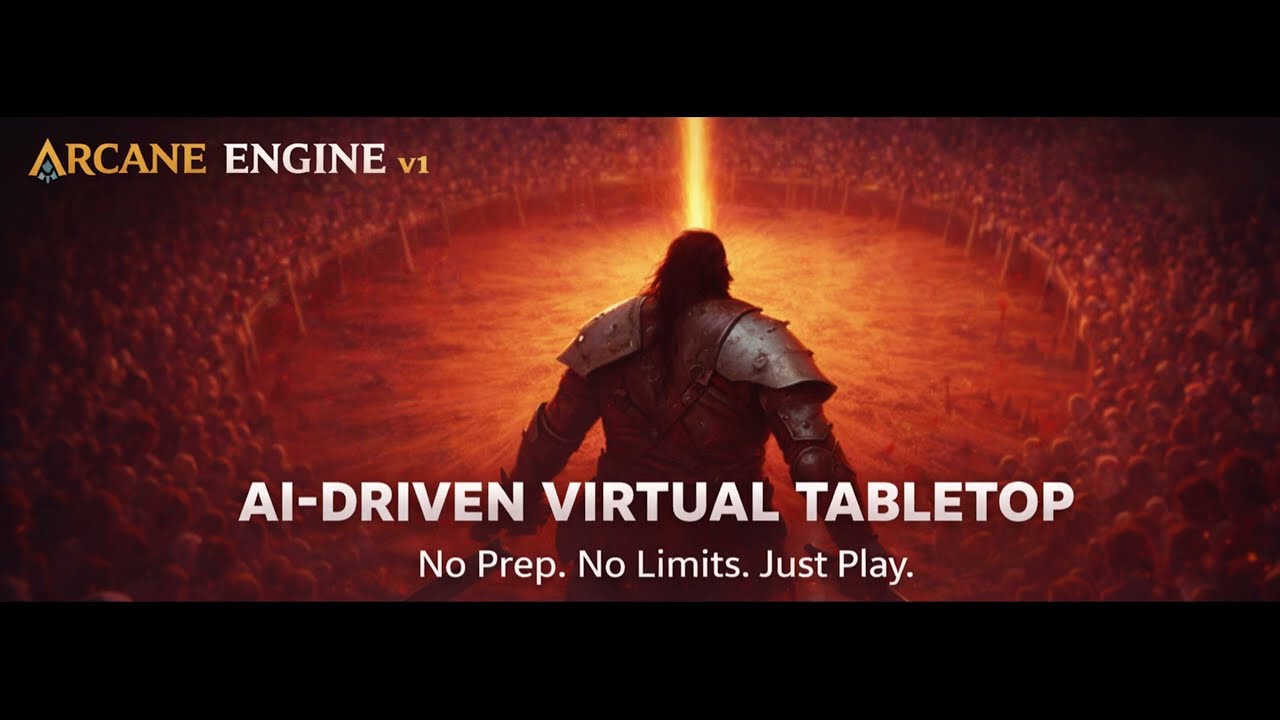 Arcane Engine - Sneak Peek: AI-Driven Virtual Tabletop in Action - YouTube