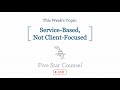 Five star counsel live servicebased not clientfocused 1721