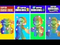 Evolution of mario super stars dying and game over screens in super mario bros games 19852024