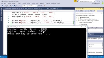 Indexing and Slicing Operations - MTA Introduction to Programming Using Python tutorial