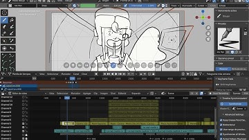 La Capi en Blender de The SPA Studios  #b2d #arch #linux #blender #lacapi #GreasePencil