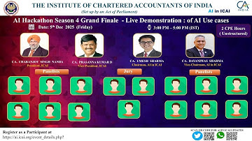 AI Hackathon Grand Finale: Live Demonstration on AI use cases