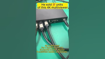 4K HDMI multiviewer with IR and RS232 commands control, multiple layouts and presets save/recall.4K