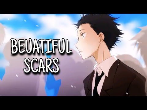 「Nightcore」‐ Beuatiful Scars (Lyrics)