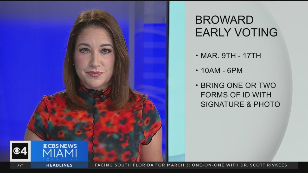 Broward County Early Voting Days Away YouTube