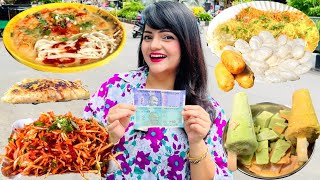 Living on Rs 150 for 24 Hours Challenge | Surat Food Challenge