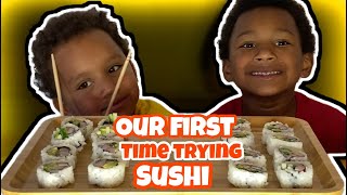 California roll sushi mukbang | our ...