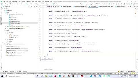 How to code to create a movie db app in android studio using java for beginners