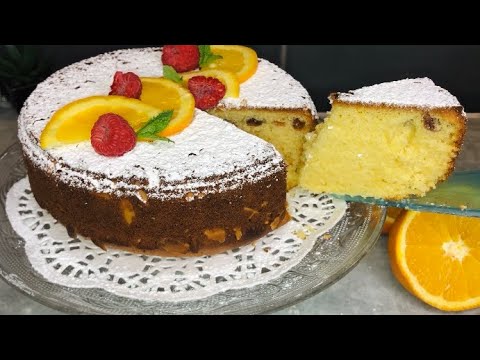 Возьмите 2 апельсина 🍊 и приготовьте невероятно мягкий и вкусный торт! Готов за 5 минут! 😋