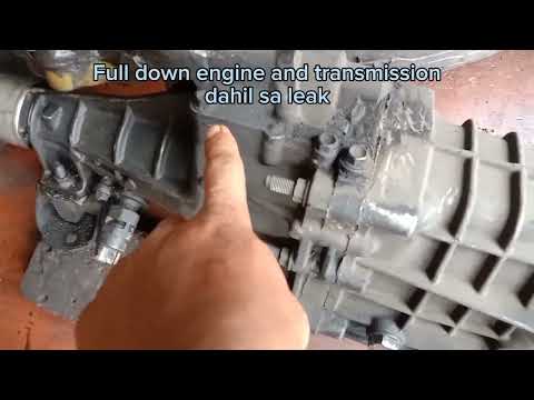 How to fix engine and transmission leak isuzu crosswind