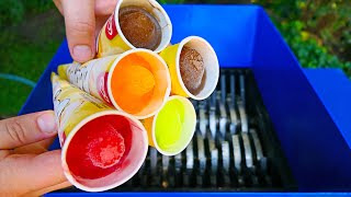 Shredding Ice Creams! Satisfying Video!