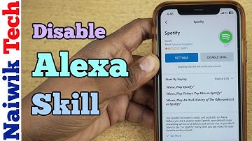 How to Disable Alexa Skill in Mobile app