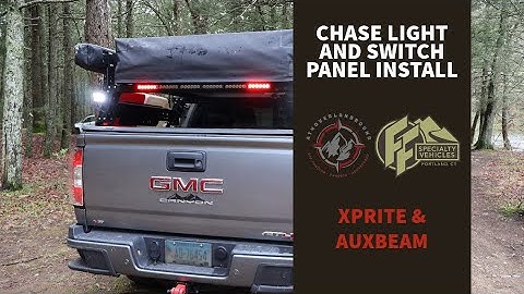 Auxbeam Switch & Xprite Chase Bar on Canyon AT4 | Installed by F&F Specialty Vehicles