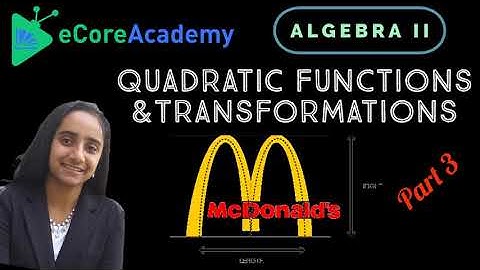 Quadratic Functions and Transformations: Practice Problems (Part 3 of 3) | eCoreAcademy | Anita Raj