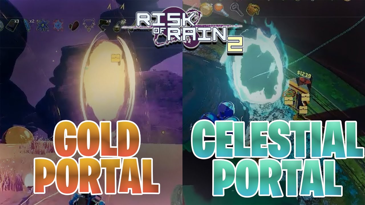 GOLD dan CELESTIAL PORTAL NIH!! Risk of Rain 2 Gameplay YouTube