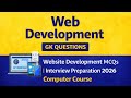 Web Development Project GK Questions | Website Development MCQs | Interview Preparation 2026