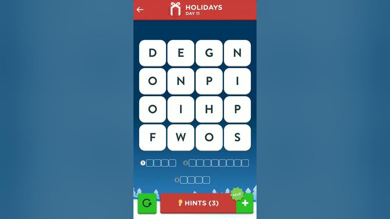 Wordbrain 2 Holiday Event December 11 2019 Wordbrain 2 Holiday Event Day 11 YouTube