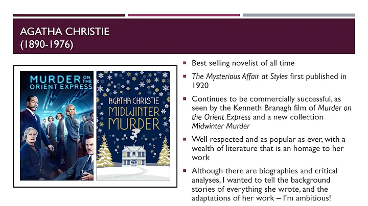 Agatha Christie and Poirot: Piecing together the e...