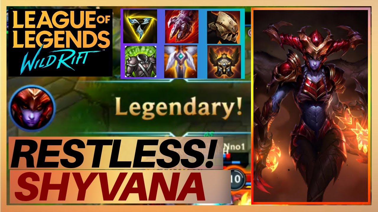 WILD RIFT SHYVANA BEST JUNGLE BUILD!!! Wild Shyvana Gameplay | Shyvana Rift | DreamPlaysPH -