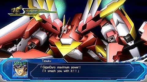 Super Robot Wars OG The Moon Dwellers ~Giganscudo Duro All Attacks~