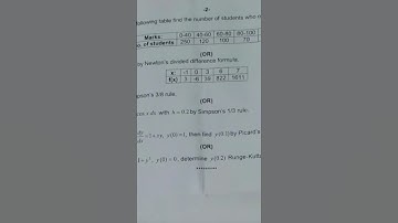 ou bsc 6 th sem numerical analysis 2022 question paper #mpcs #exampaper #osmania_university