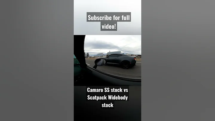 Camaro SS stock vs Scatpack Widebody stock