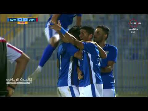 هدف منتخب الكويت عبر عبدالمحسن العجمي عمان الأولمبي 1 1 الكويت الأولمبي المباراة الودية الثانية