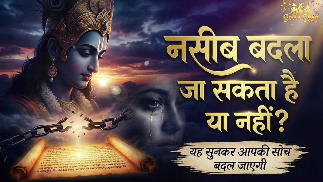 यह जवाब सुनकर आप नसीब को दोष देना छोड़ देंगे | श्री कृष्ण का उपदेश 😮 | गीता उपदेश