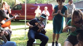 Video thumbnail of "Miss Moonshine buckdancing “Down the Road Somewhere" - Fiddled by Mickey & Rachel"
