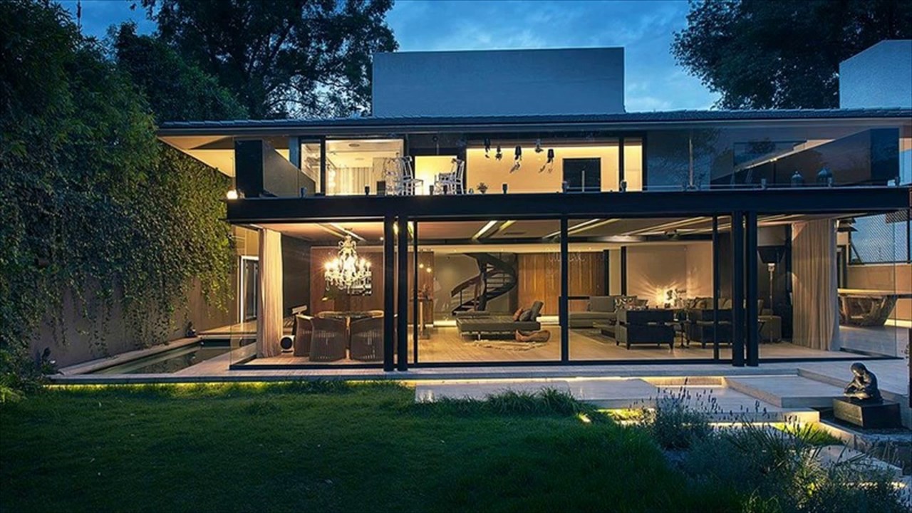 Modern Stylish Glass House Design YouTube