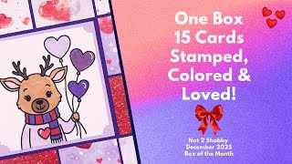 So Many Cards! 15 Card Project Share | Not 2 Shabby December 2025 BOM