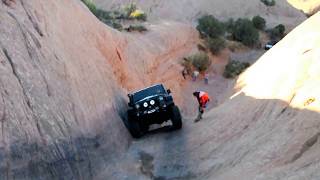 AEV Jeep on Hell's Gate Moab, UT Nov 2012-bad line...