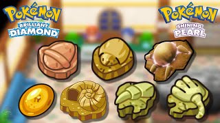 Alle Fossil-Pokémon in Pokémon Glanzdiamant & Schillernde Perle screenshot 5